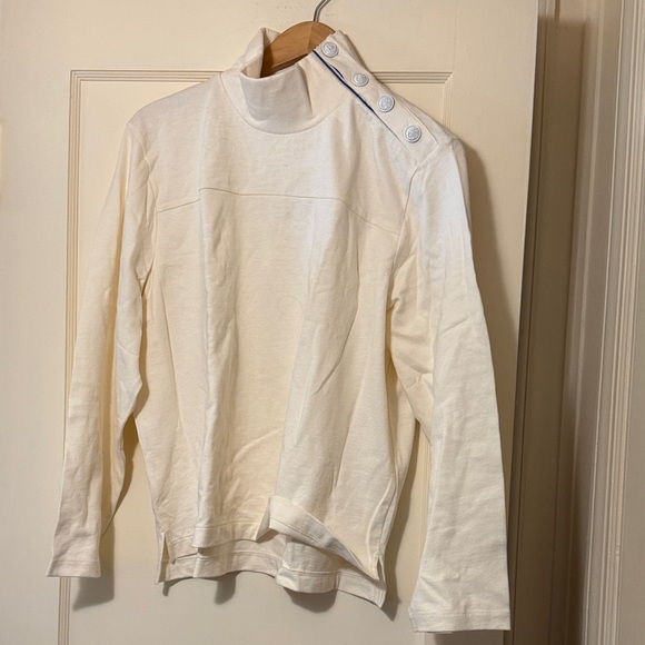J. Crew Tops - J. Crew Cream Button-Detail Top NWT XL adorable